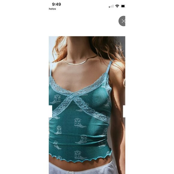 Urban Outfitters Out From Under Tank-Babydoll Lace trim Size Large - Picture 1 of 12